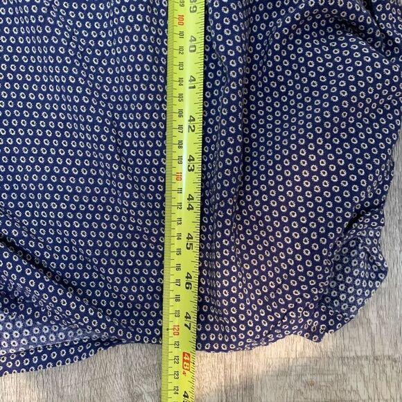 Double Six Ditsy Floral Blue Maxi Peasant Dress Daisy S Small - Picture 8 of 8